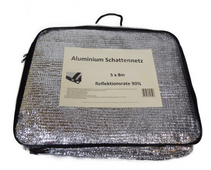 Aluminium Schaduwnetten  90% zonwerend 5 x 8 mtr