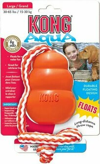 KONG Aqua, met touw Large. (drijvend)