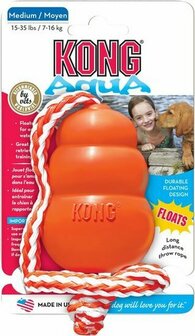 KONG Aqua, met touw. medium (drijvend)