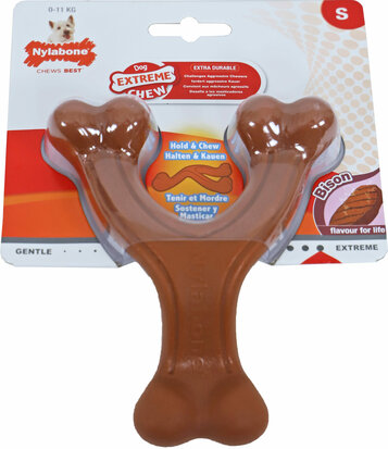 Nylabone Extreme Chew wishbone S bison