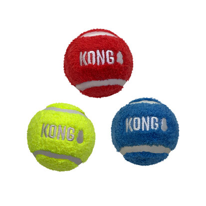 KONG Sport Softies Balls 3pcs Assorti Colors  Medium