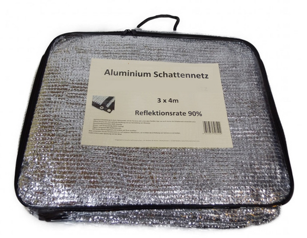 Aluminium Schaduwnetten  90% zonwerend 3 x 4 mtr