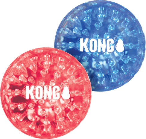 KONG Squeezz Geodz Balls Large 2 pack