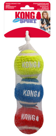 KONG Sport Softies Balls 3pcs Assorti Colors  Medium