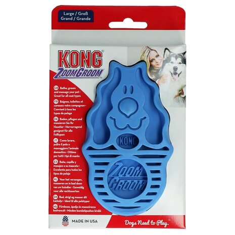 KONG ZoomGroom Bosbes color